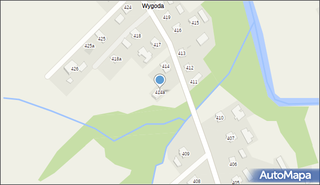 Haczów, Haczów, 414a, mapa Haczów