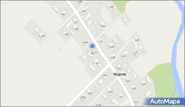 Haczów, Haczów, 431, mapa Haczów