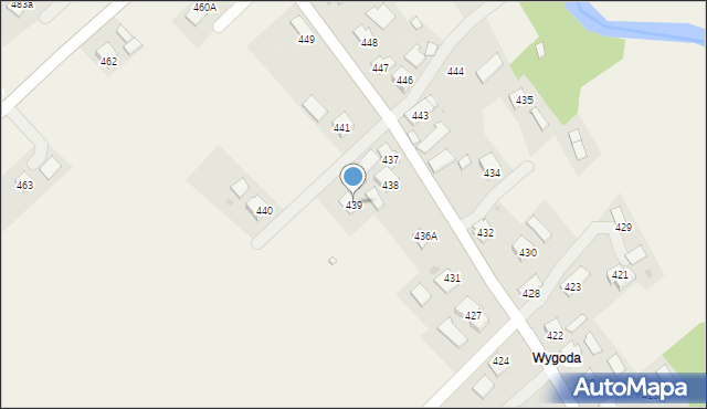 Haczów, Haczów, 439, mapa Haczów