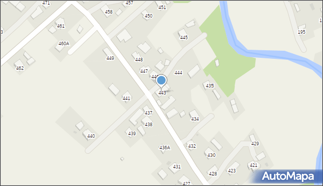 Haczów, Haczów, 443, mapa Haczów