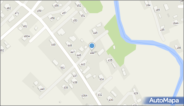 Haczów, Haczów, 444, mapa Haczów