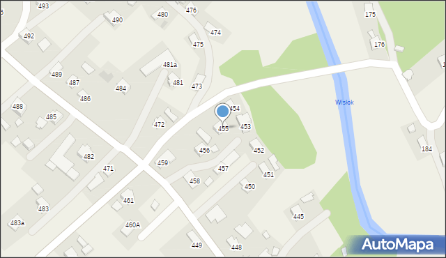 Haczów, Haczów, 455, mapa Haczów