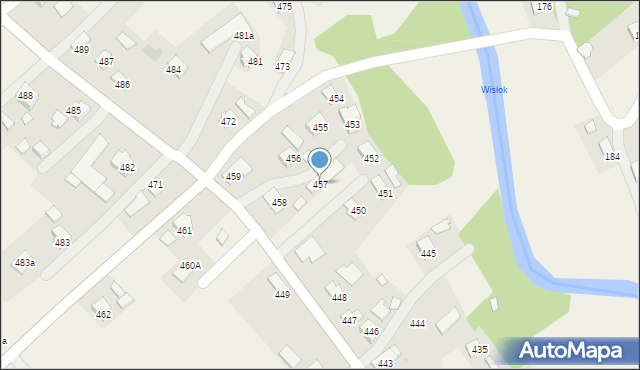 Haczów, Haczów, 457, mapa Haczów