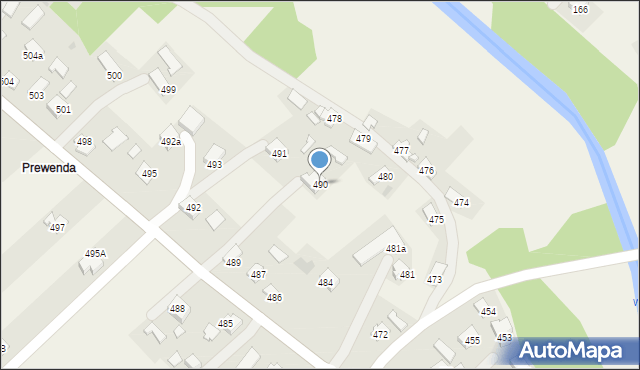 Haczów, Haczów, 490, mapa Haczów