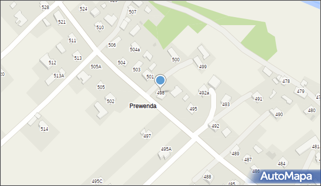 Haczów, Haczów, 498, mapa Haczów