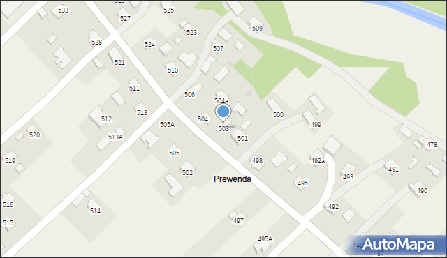 Haczów, Haczów, 503, mapa Haczów