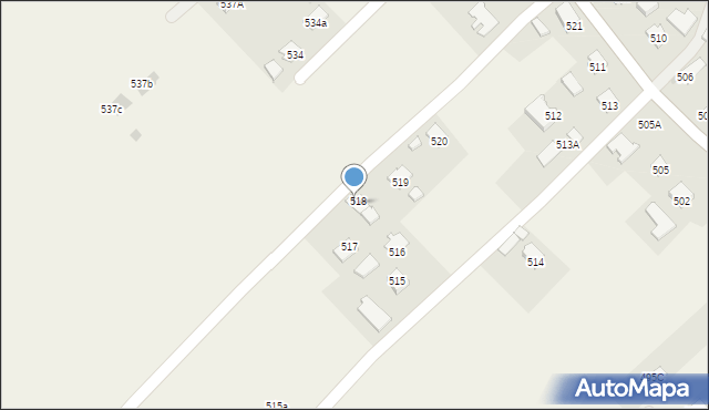 Haczów, Haczów, 518a, mapa Haczów