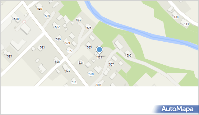 Haczów, Haczów, 523, mapa Haczów