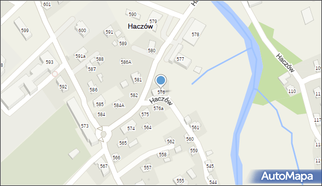 Haczów, Haczów, 576, mapa Haczów