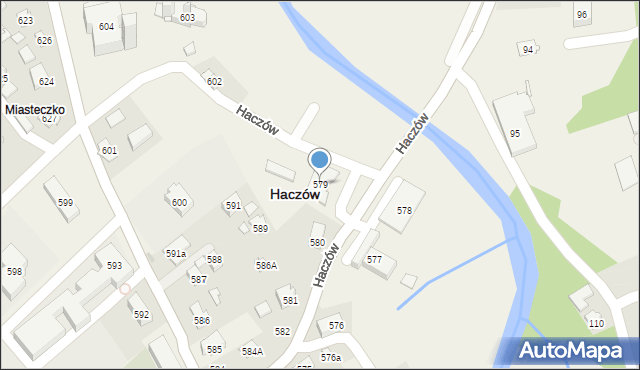 Haczów, Haczów, 579, mapa Haczów