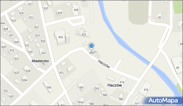 Haczów, Haczów, 602, mapa Haczów