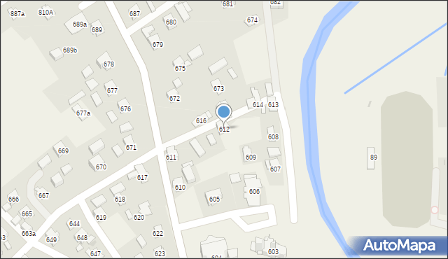 Haczów, Haczów, 612, mapa Haczów