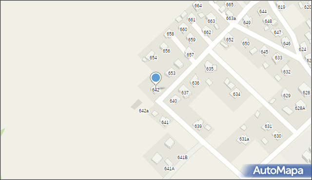 Haczów, Haczów, 642, mapa Haczów