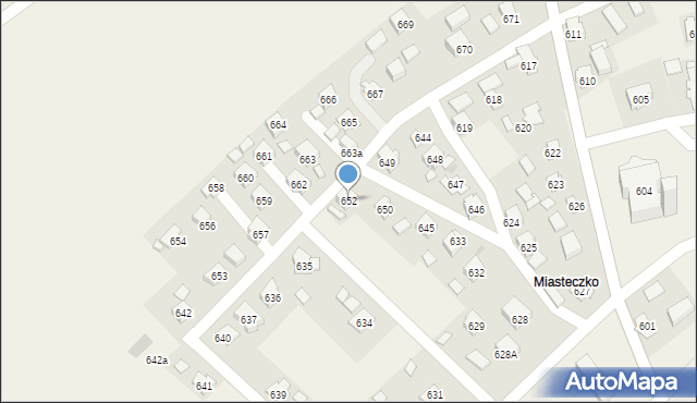 Haczów, Haczów, 652, mapa Haczów