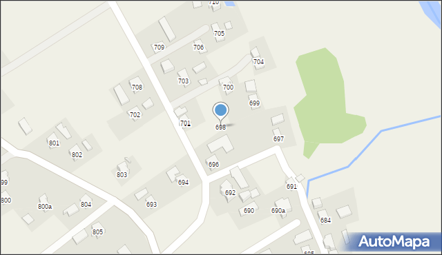 Haczów, Haczów, 698, mapa Haczów