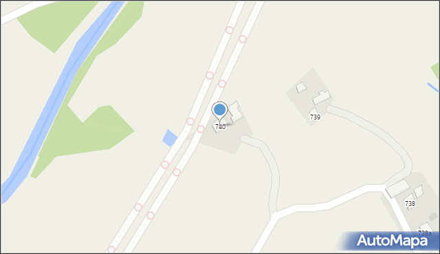 Haczów, Haczów, 740, mapa Haczów