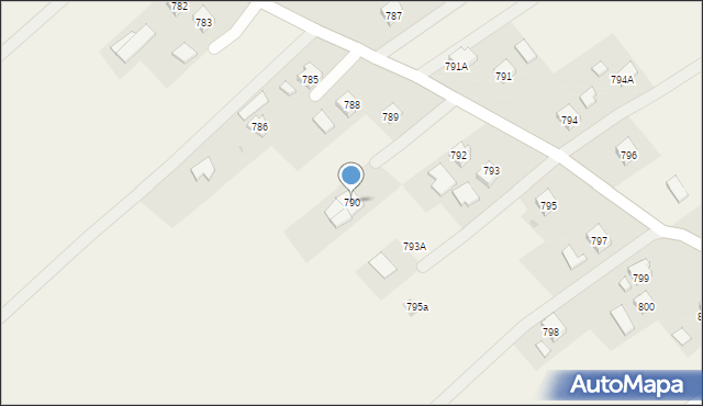 Haczów, Haczów, 790, mapa Haczów