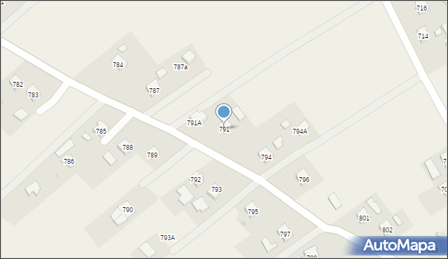 Haczów, Haczów, 791, mapa Haczów