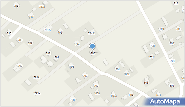 Haczów, Haczów, 796, mapa Haczów