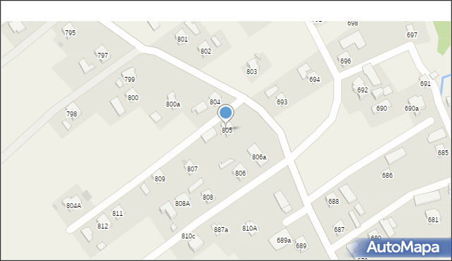 Haczów, Haczów, 805, mapa Haczów