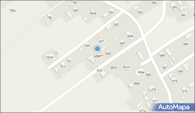 Haczów, Haczów, 808A, mapa Haczów