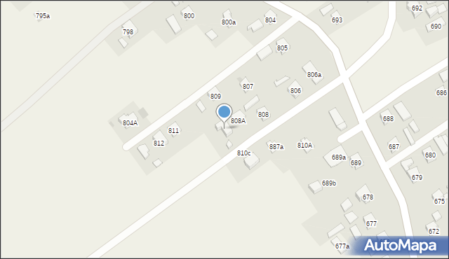 Haczów, Haczów, 810, mapa Haczów