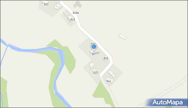 Haczów, Haczów, 817, mapa Haczów