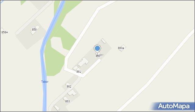 Haczów, Haczów, 860, mapa Haczów