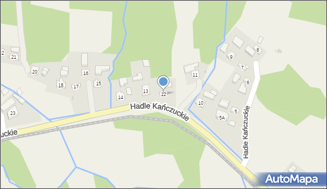 Hadle Kańczuckie, Hadle Kańczuckie, 12, mapa Hadle Kańczuckie