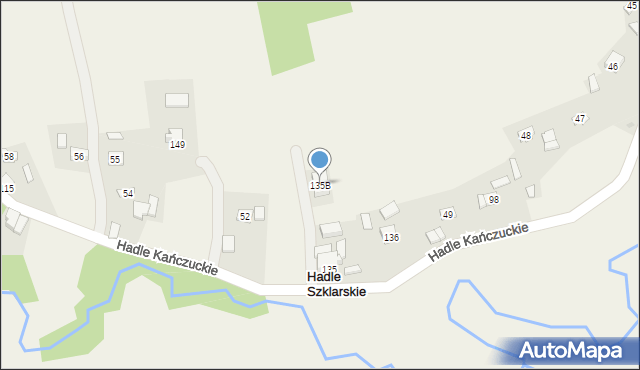 Hadle Kańczuckie, Hadle Kańczuckie, 135B, mapa Hadle Kańczuckie