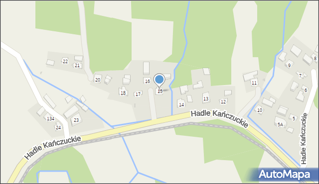 Hadle Kańczuckie, Hadle Kańczuckie, 15, mapa Hadle Kańczuckie