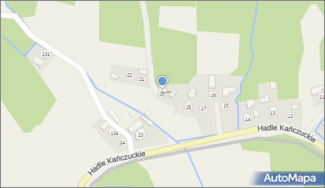 Hadle Kańczuckie, Hadle Kańczuckie, 20, mapa Hadle Kańczuckie