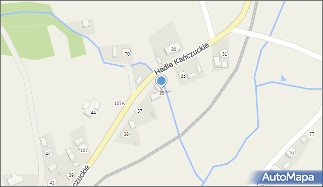 Hadle Kańczuckie, Hadle Kańczuckie, 35, mapa Hadle Kańczuckie