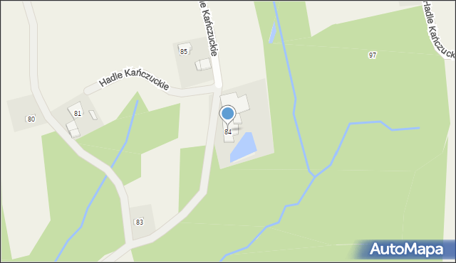 Hadle Kańczuckie, Hadle Kańczuckie, 84, mapa Hadle Kańczuckie