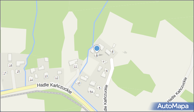 Hadle Kańczuckie, Hadle Kańczuckie, 9, mapa Hadle Kańczuckie