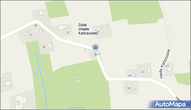 Hadle Kańczuckie, Hadle Kańczuckie, 95, mapa Hadle Kańczuckie
