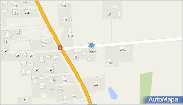 Hadykówka, Hadykówka, 108a, mapa Hadykówka