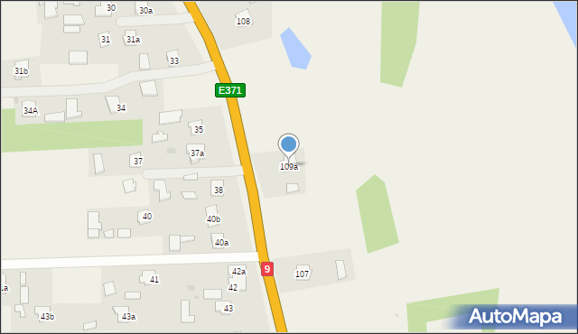 Hadykówka, Hadykówka, 109a, mapa Hadykówka