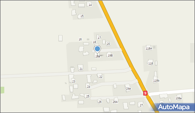 Hadykówka, Hadykówka, 19a, mapa Hadykówka