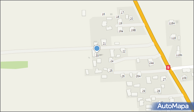 Hadykówka, Hadykówka, 23, mapa Hadykówka