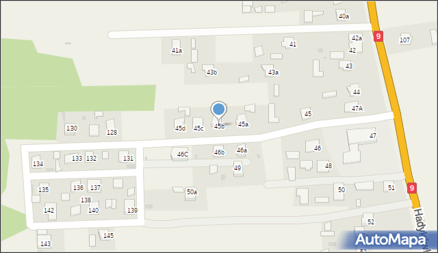 Hadykówka, Hadykówka, 45b, mapa Hadykówka