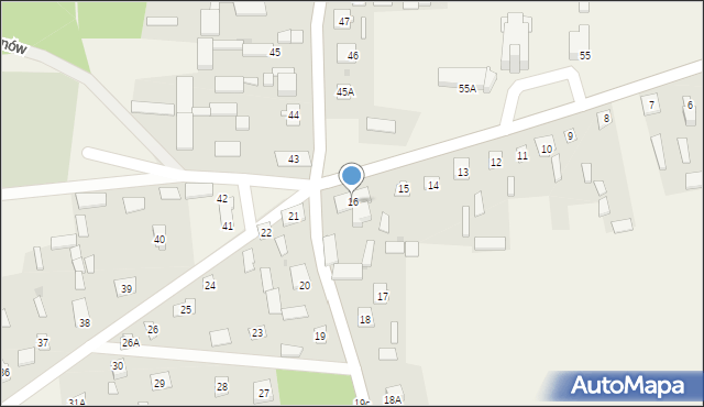 Hadynów, Hadynów, 16, mapa Hadynów
