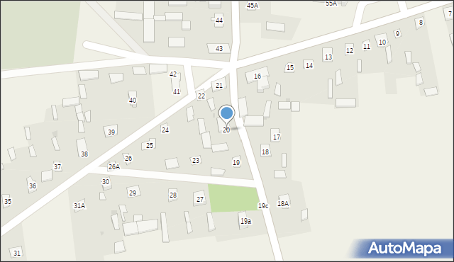 Hadynów, Hadynów, 20, mapa Hadynów