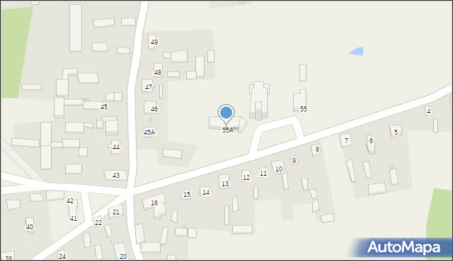 Hadynów, Hadynów, 55A, mapa Hadynów