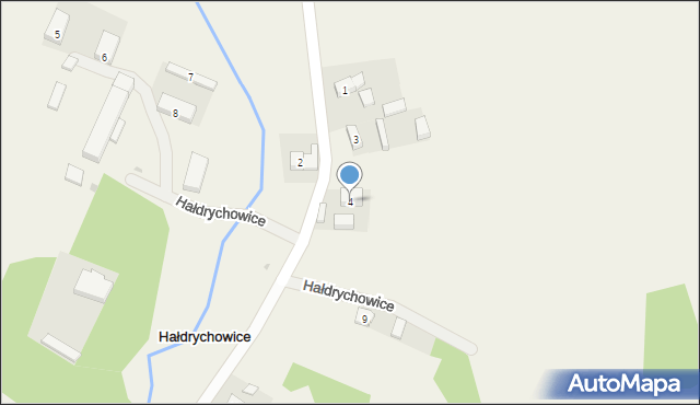 Hałdrychowice, Hałdrychowice, 4, mapa Hałdrychowice