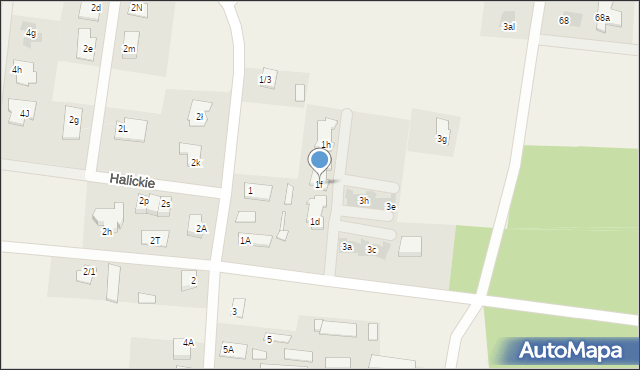 Halickie, Halickie, 1f, mapa Halickie