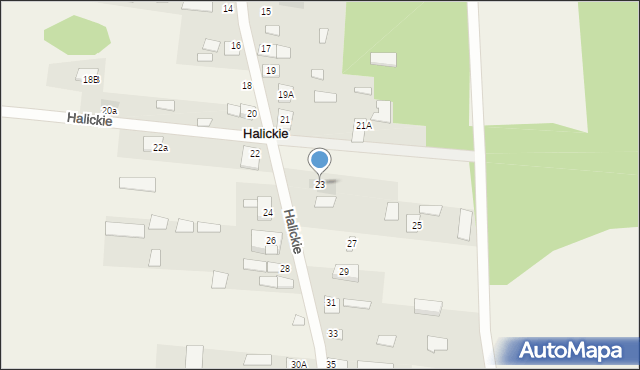 Halickie, Halickie, 23, mapa Halickie