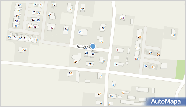 Halickie, Halickie, 2s, mapa Halickie