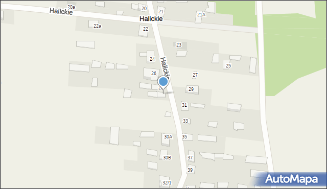 Halickie, Halickie, 30, mapa Halickie