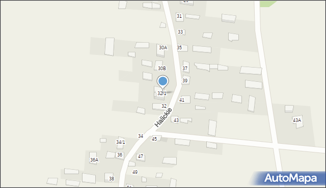 Halickie, Halickie, 32/1, mapa Halickie